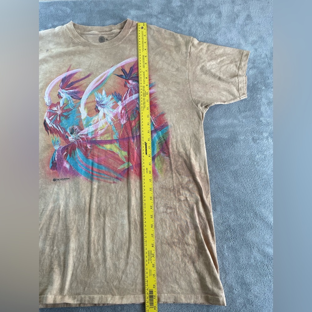 The Mountain Native American T Shirt 2XL Beige Cotton Art Graphic Nature •Mark - Picture 9 of 15
